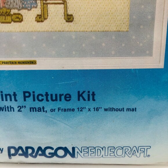Vtg Paragon Precious Moments Longpoint Pictures Kit Home Sweet Home 1098 Sealed - Picture 9 of 12